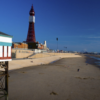 Buy canvas prints of Blackpool,North pier view by jim huntsman