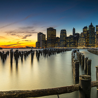 Buy canvas prints of NYC Sunset by Kevin Ainslie