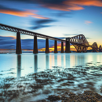 Buy canvas prints of  Forth Bridge Sunset by Kevin Ainslie