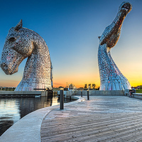 Buy canvas prints of  The Kelpies by Kevin Ainslie