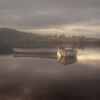 Buy canvas prints of Misty Loch Sunrise by Kevin Ainslie