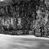 Buy canvas prints of Meeting of the falls, Glen Etive by Kevin Ainslie