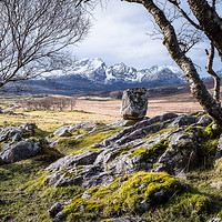Buy canvas prints of Skye standing stone by Kevin Ainslie