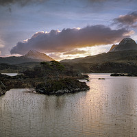Buy canvas prints of Assynt sunrise by Kevin Ainslie
