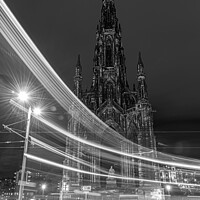 Buy canvas prints of Monument light trails by Kevin Ainslie