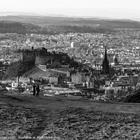 Buy canvas prints of Edinburgh below Arthurs Seat by Kevin Ainslie