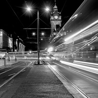 Buy canvas prints of Prince's Street night scene by Kevin Ainslie