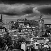 Buy canvas prints of Fiery Sky above Edinburgh  by Kevin Ainslie