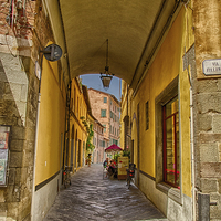 Buy canvas prints of A Tuscan Street by Alex Clark
