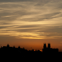Buy canvas prints of Minster Sunset by Lee Bailey