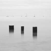 Buy canvas prints of Boats in the mist by Gerald Robinson