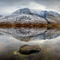 Buy canvas prints of Loch Etive Reflection by Dave Bowman