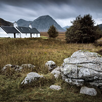 Buy canvas prints of Blackrock and The Buachaille by Dave Bowman
