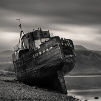 Buy canvas prints of Old Boat of Caol by Dave Bowman