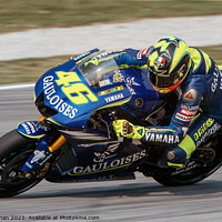 Buy canvas prints of Rossi Sepang 2005 by Dave Bowman