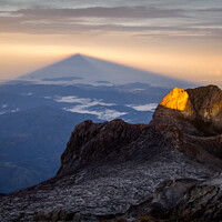 Buy canvas prints of Mount Kinabalu Sunrise by Dave Bowman