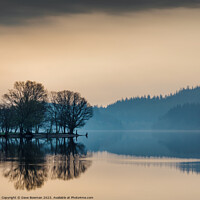 Buy canvas prints of Loch Ard Reflection by Dave Bowman