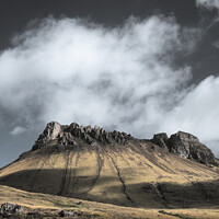 Buy canvas prints of Sunlight on Stac Pollaidh by Dave Bowman