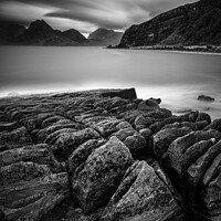 Buy canvas prints of Elgol Rocks by Dave Bowman
