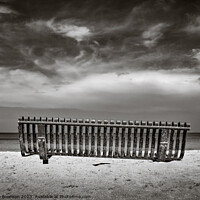 Buy canvas prints of Beach Bench by Dave Bowman