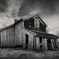 Buy canvas prints of Old Norwegian Barn by Dave Bowman