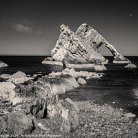 Buy canvas prints of Bow Fiddle Rock Infrared by Dave Bowman