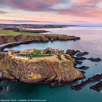 Buy canvas prints of Dunnottar Castle Sunset by Dave Bowman