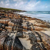 Buy canvas prints of Hosta Beach Rocks by Dave Bowman
