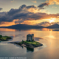 Buy canvas prints of Castle Stalker by Dave Bowman