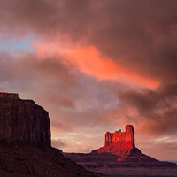 Buy canvas prints of Sunset in Monument Valley by Dave Bowman