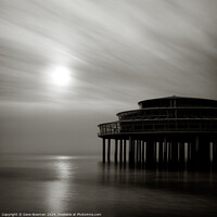 Buy canvas prints of Pier Sunset by Dave Bowman