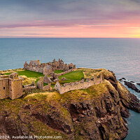 Buy canvas prints of Dunnottar Sunrise by Dave Bowman