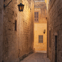 Buy canvas prints of Mdina Alleyway by Dave Bowman