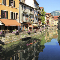 Buy canvas prints of Annecy Old Town by Sarah Pymer