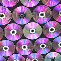 Buy canvas prints of Collection of cd's by Sarah Pymer