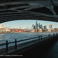 A view of the city of London from the River Thames