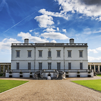 Buy canvas prints of London Greenwich Park - Queens House by John Ly