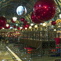 Buy canvas prints of Christmas at Covent Garden by John Ly