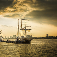 Buy canvas prints of  Tall Ships at Royal Woolwich Arsenal by John Ly
