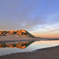 Buy canvas prints of Dune Reflection Newburgh Beach by Eric Watson