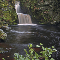Buy canvas prints of Linn Falls Aberlour Scotland by Eric Watson