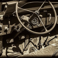 Buy canvas prints of  WW2 Jeep by Graham Beerling