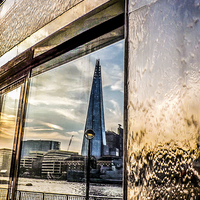 Buy canvas prints of  Shard Reflection by Graham Beerling