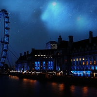 Buy canvas prints of  London Eye by Graham Beerling