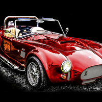 Buy canvas prints of  Vintage Sports Car by Graham Beerling