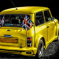 Buy canvas prints of A Very British Mini by Graham Beerling