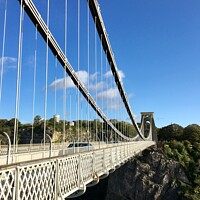 Buy canvas prints of Clifton suspension bridge, Bristol UK by Helen Cooke