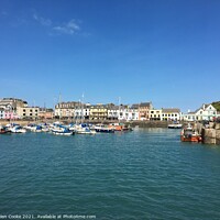 Buy canvas prints of Ifracombe Harbour, North Devon UK by Helen Cooke