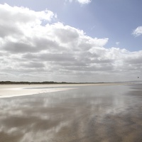 Buy canvas prints of Saunton sands beach, North Devon by Helen Cooke