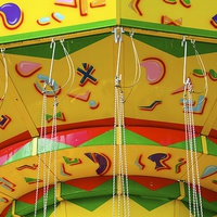 Buy canvas prints of yellow carousel by Helen Cooke